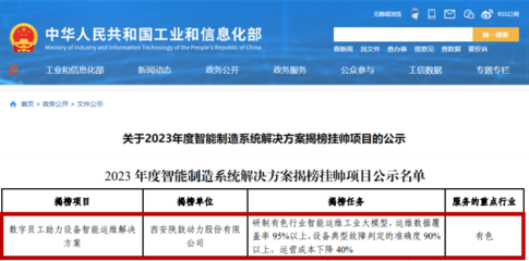陜鼓方案入選工信部智能制造系統解決方案揭榜掛帥項目，引領供應鏈管理創新